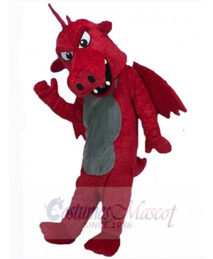 Mighty Red Dinosaur Mascot Costume Animal