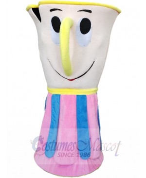 Cup Mascot Costume Cartoon with Pink Base