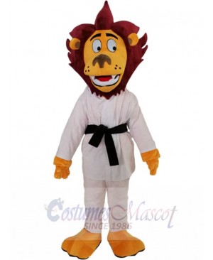 Karate Lion Mascot Costume Animal