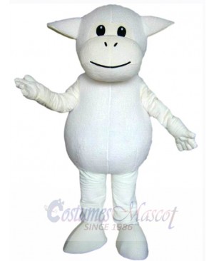 Cute White Sheep Mascot Costume Animal