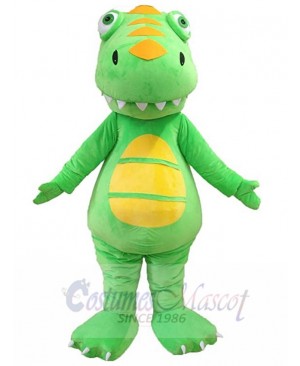 Lovely Green Dinosaur Mascot Costume Animal