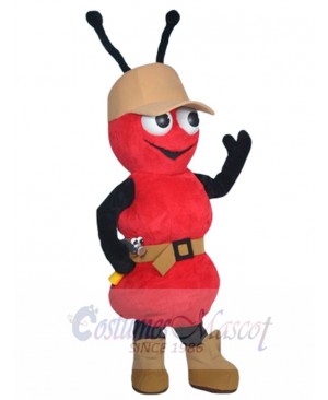 Red Ace Ant Mascot Costume Insect