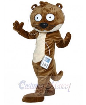 Funny Ollie the Otter Mascot Costume Animal