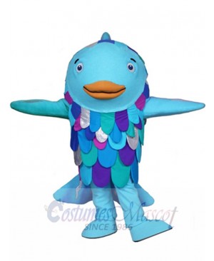 The Rainbow Fish Mascot Costume Cartoon