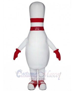 Kings Bowling Pin Mascot Costume Cartoon