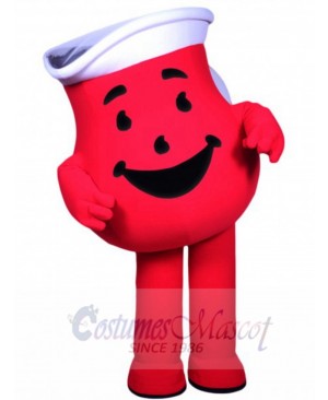 Red Kool-Aid Man Mascot Costume Cartoon