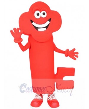 Funny Red Key Toon Mascot Costume Cartoon