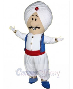 Mahatma Rice Genie Mascot Costume Cartoon