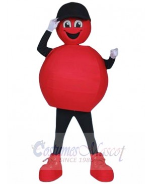 Red Powerball Lottery Mascot Costume Cartoon