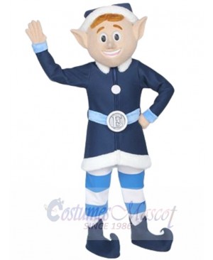 Happy Elfe Boy Mascot Costume Cartoon