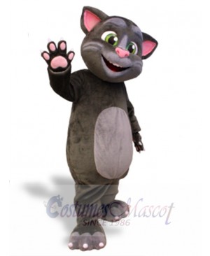 Cute Grey Cat Mascot Costume For Adults Mascot Heads