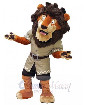 Friendly Prairie Lion Mascot Costume For Adults Mascot Heads