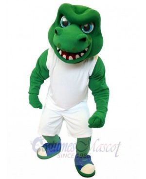 Green Sport Crocodile Mascot Costume Animal