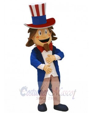 Smiling Magician Mascot Costume People