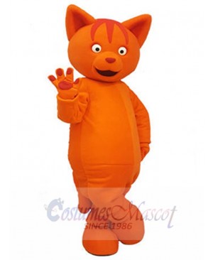 Lovely Orange Cat Mascot Costume Animal