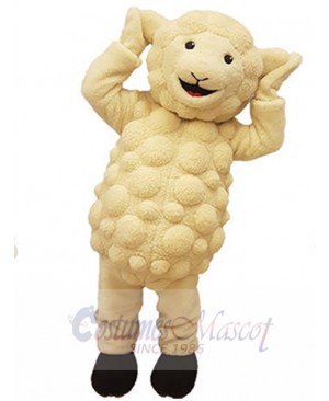 Cute Furry Sheep Mascot Costume Animal