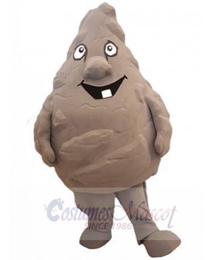 Rock Stone Mascot Costume Cartoon