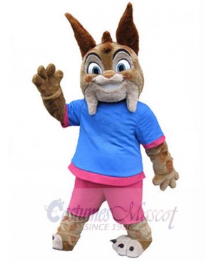 Happy Lynx Mascot Costume Animal