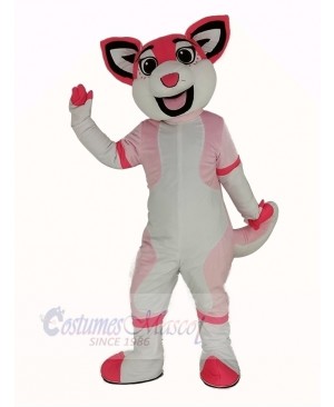 Pink Husky Dog Mascot Costume Animal