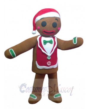 Christmas Gingerbread Man Mascot Costume Cartoon