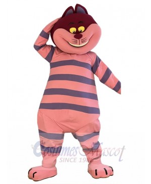 Naughty Cheshire Cat Mascot Costume Alice's Adventures in Wonderland Cartoon