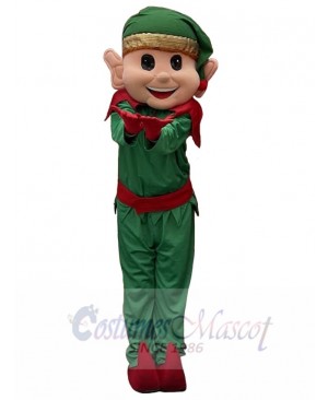 Happy Christmas Elf Mascot Costume Cartoon