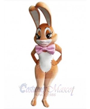 Slender Easter Bunny Mascot Costume Animal