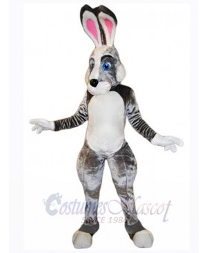 Grey and White Easter Bunny Rabbit Mascot Costume Animal