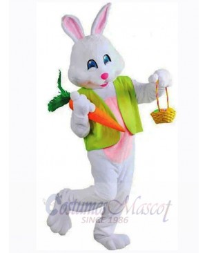 Friendly Easter Happy Bunny Mascot Costume Animal