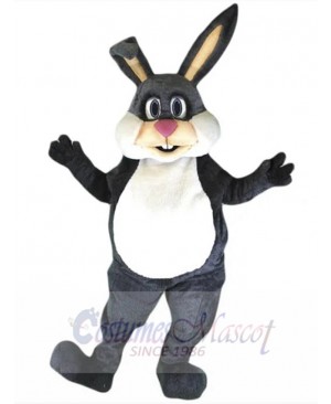 Friendly Bunny Mascot Costume Animal with Chubby Belly
