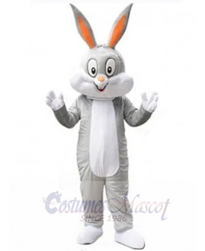 Lovely Grey Easter Bunny Rabbit Mascot Costume Animal