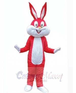 Lovely Red Easter Bunny Rabbit Mascot Costume Animal