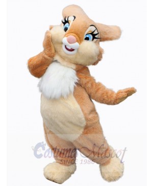 Orange Plush Bunny Mascot Costume Animal