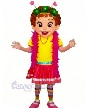 Nancy with Colorful Clothes Mascot Costumes People