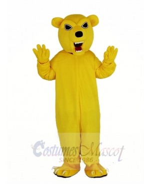 Yellow Funny Bear Mascot Costume