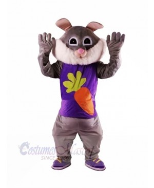 Easter Grey Rabbit with Big Eyes Mascot Costumes Animal