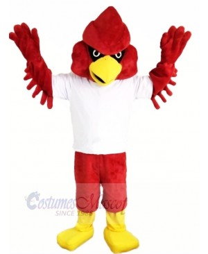 Red Strong Eagle Mascot Costumes Cartoon