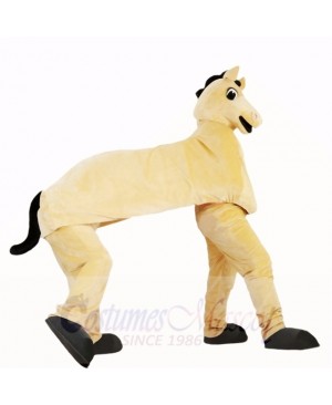 Cute Two Man Horse Mascot Costumes Cartoon