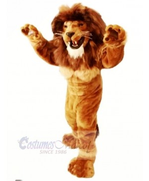 Friendly Power Lion Mascot Costumes Adult