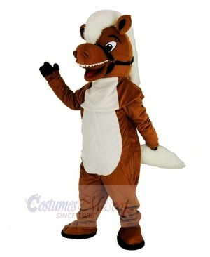 Brown Stable Horse Mascot Costume