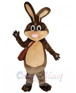 Lovely Brown Easter Bunny Mascot Costume Animal