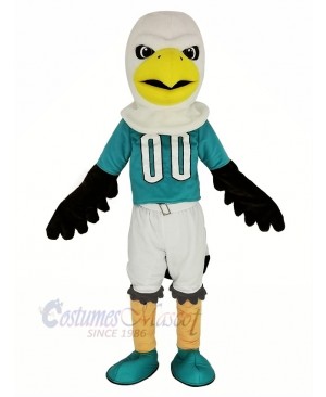 Sport Eagle with Blue T-shirt Mascot Costume Animal