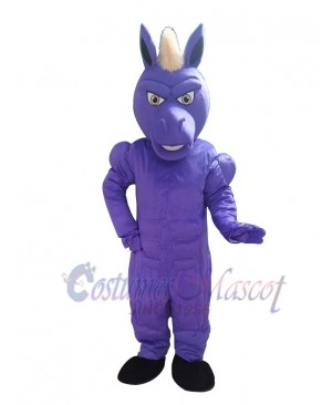 Blue Mustang Horse Mascot Costume