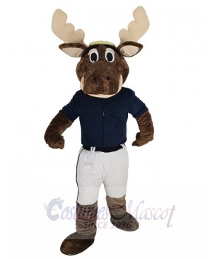 Sport Seattle Mariners the Moose Mascot Costume Animal in Jersey