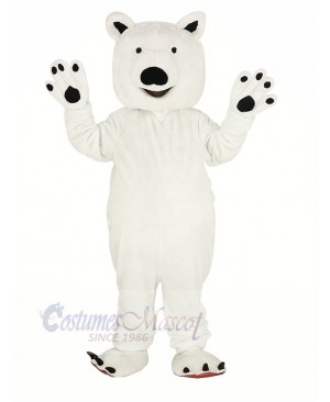 White Polar Bear Mascot Costume Animal