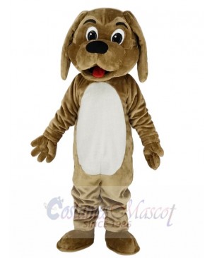 Cute Brown Dog Mascot Costume School	