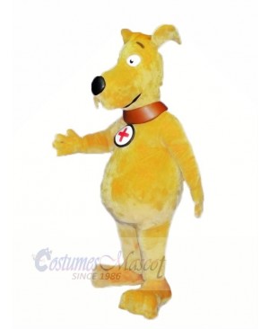 Cute Light Brown Dog Mascot Costume College 
