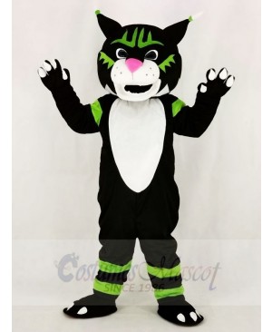 Black Wildcat Mascot Costume School	