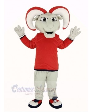 Ram with Red Coat Mascot Costume Animal