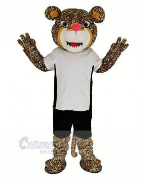 Power Jaguar with T-shirt Mascot Costume Animal